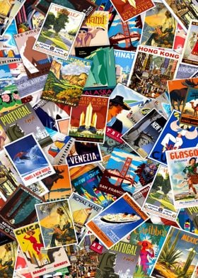 Travel Poster Collage