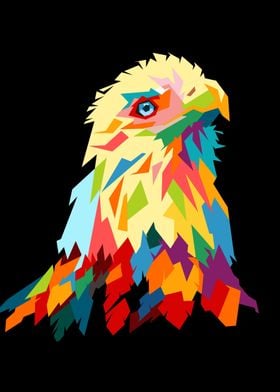 eagle pop art design