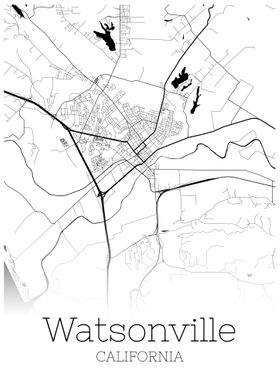 Watsonville California map