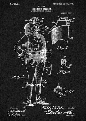 Firefighter Vintage Patent