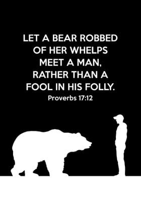 Proverbs 17 12