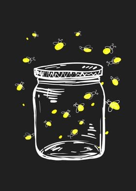 Fireflies Glas Jar Firefly