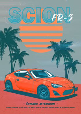 scion frs jdm summer vibe