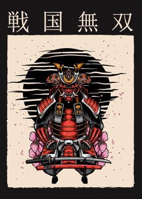 Samurai Warrior with Katan