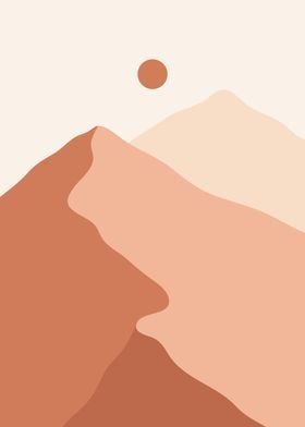 Mountain Sun minimal art