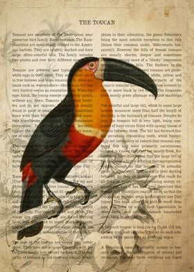 Vintage Toucan Print