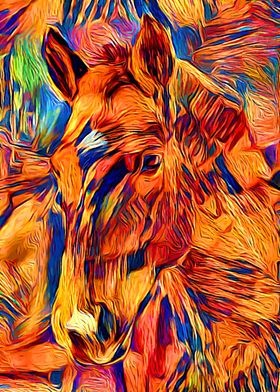 Horse Color Abstract