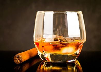 Cigar and Scotch Whiskey