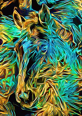 Horse Abstract Art