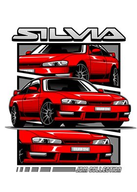 silvia s14 jdm car