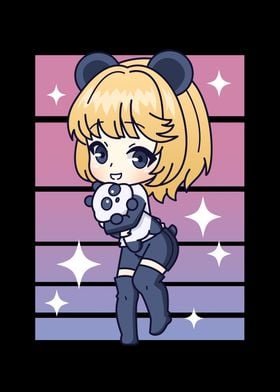 Chibi Anime Girl Panda