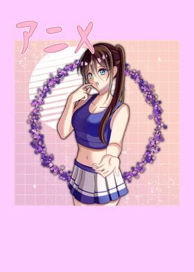 Anime Girl Retro Vaporwave