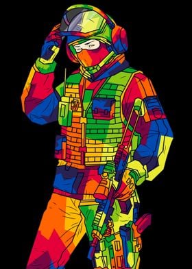 games military popart