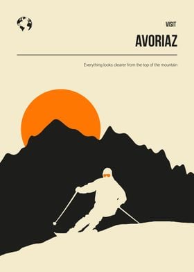 Avoriaz France Alps Skiing