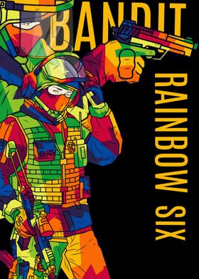 rainbow 6 popart