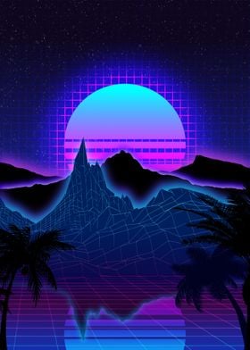 Vaporwave Aesthetic Outrun