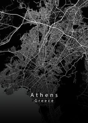 Athens City map