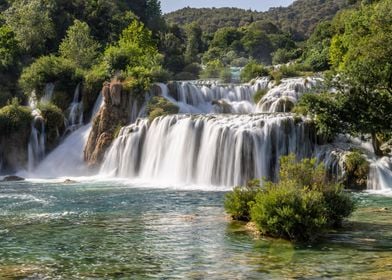 Krka waterfalls in Croatia