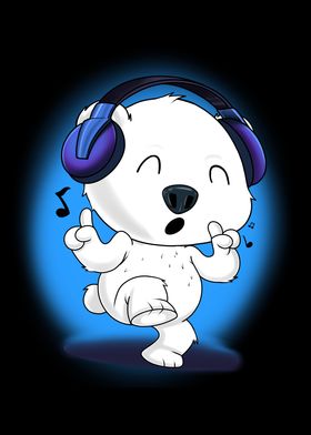 Music Lover DJ Polar Bear