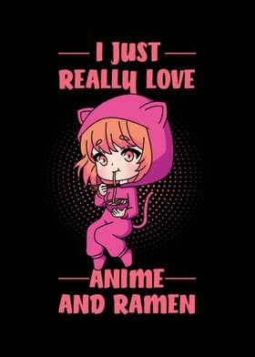 Chibi Anime Girl Ramen