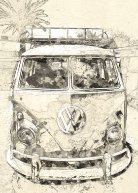 Skecth art VW classic