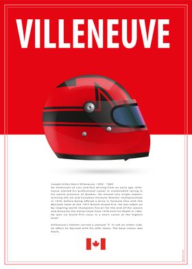 Gilles Villeneuve Helmet