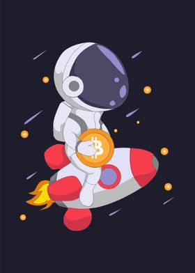 Astronaut bring Bitcoin to