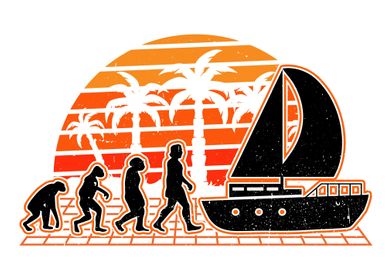Sailboat Evolution Sunset 