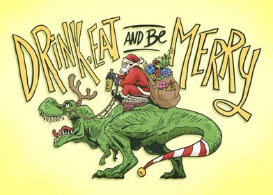 Christmas T Rex