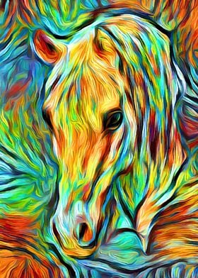 Horse Summer Art