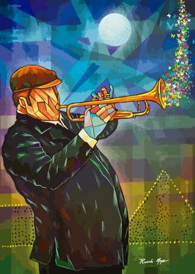 Jazz trumpet man