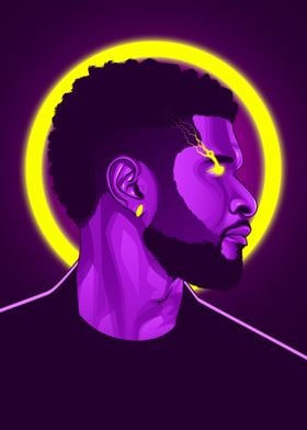 Usher Neon Art