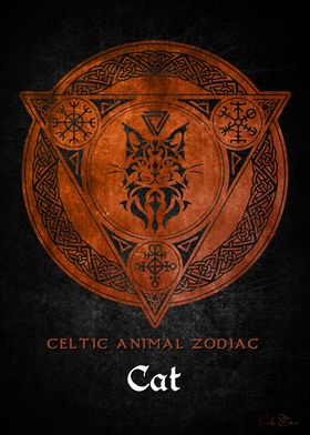 Viking cat zodiac sign