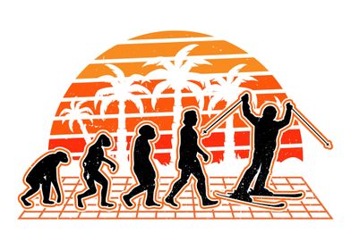 Skier Evolution Sunset Ski