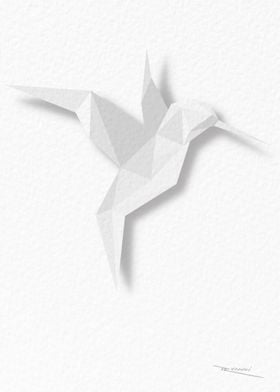 Paper Cut Humming Bird