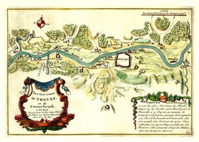 Trier Germany Map 1692