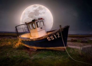 Penclawdd fishing boat