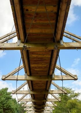 Under a Wooden Old Bridge