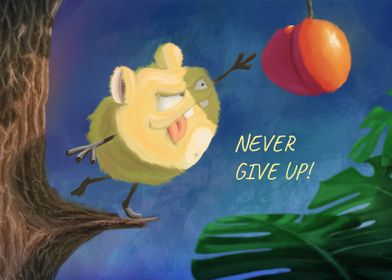 Never give up