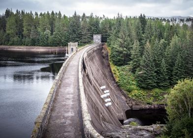 Laggan Dam in Scotland