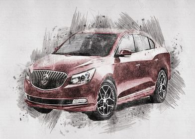 Buick Red Sedan LaCrosse 