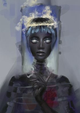 Sombre et bleu