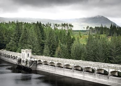 Laggan Dam in Scotland