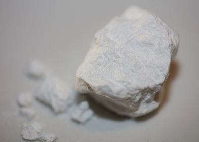 Cocaine rocking close up