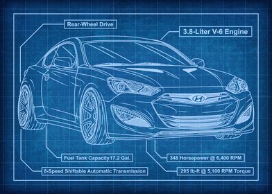 Hyundai Genesis Blueprint