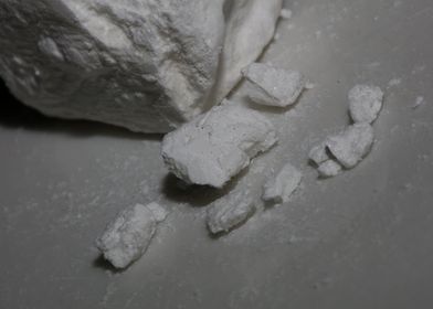 Cocaine rocking close up