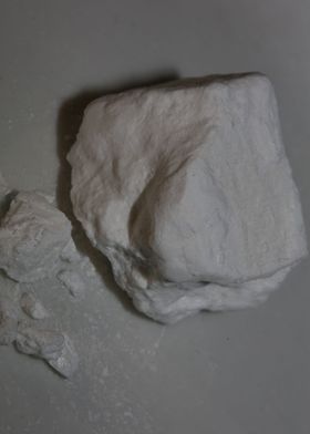 Rocks of cocaine close up