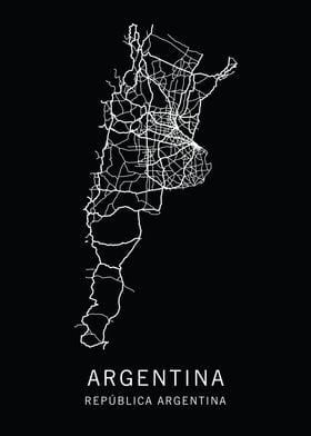 Argentina Road Map