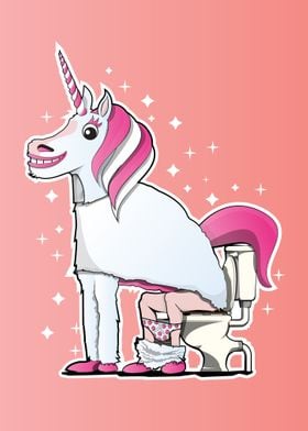 Unicorn on the Toilet