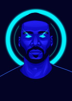 Jay Rock Neon Art